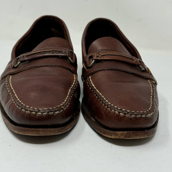 Allen Edmonds Brown Leather Slip On Loafers Mens 10.5 main image 9